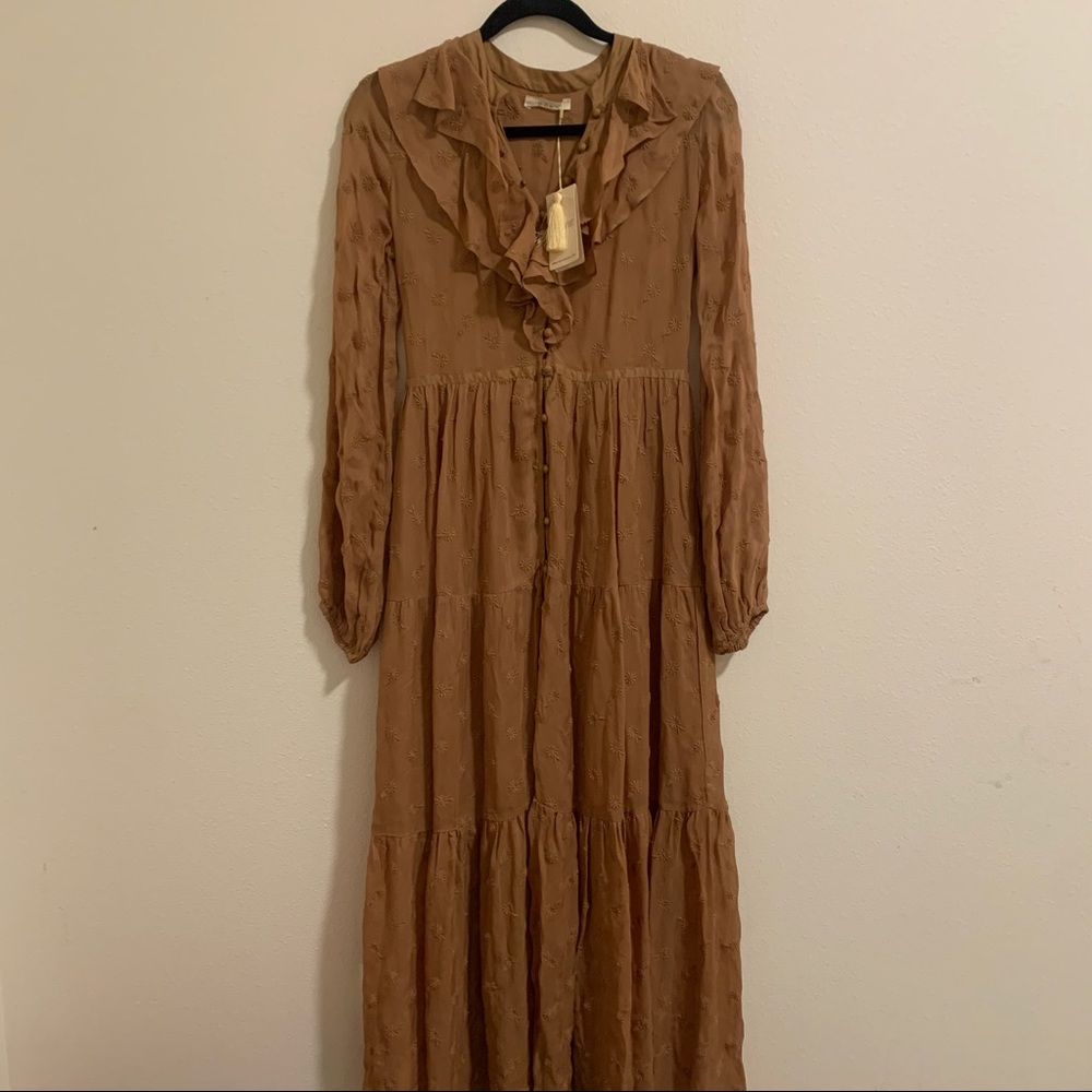 NWT Dôen Faye Dress Embroidered Lace Maxi Dress XS